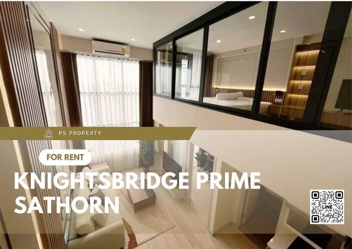 รูป ให้เช่า✨KnightsBridge Prime Sathorn✨ ห้องสวยตรงปก เฟอร์นิเจอร์ เครื่องใช้ไฟฟ้าครบ ใกล้ BTS ช่องนนทรี - รูปที่ 1/9
