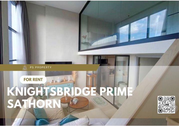 รูป ให้เช่า🔥KnightsBridge Prime Sathorn🔥 ห้อง Duplex ตกแต่งสวยครบพร้อมเฟอร์นิเจอร์ และ เครื่องใช้ไฟฟ้า - รูปที่ 1/7