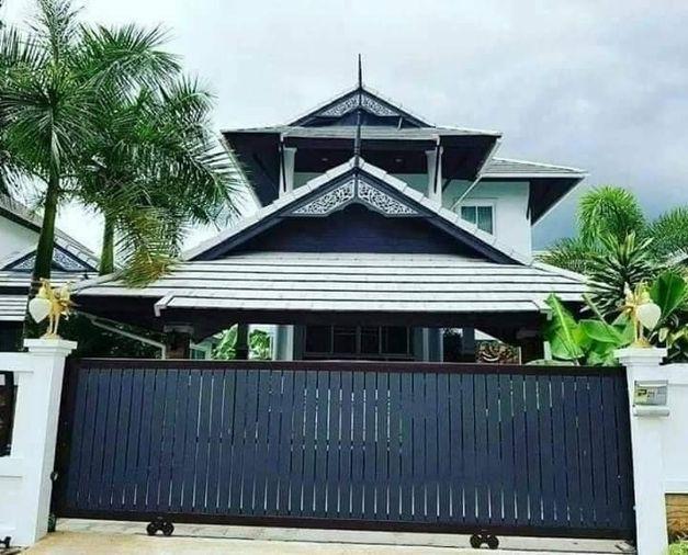 picture Single house in Pattaya, Samran Village, Bang Lamung, with swimming pool, ready to move in, Chonburi. - 1/8