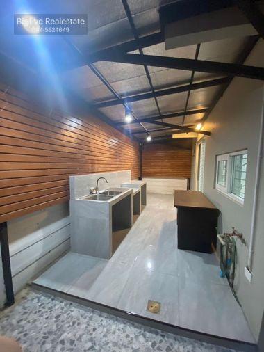 รูป A66- 018 ขาย บ้านแฝด อารียา เดอะคัลเลอร์ กาญจนาภิเษก-ราชพฤกษ์ บ้านพร้อมอยู่ ต่อเติมครัวเรียบร้อย - รูปที่ 4/16