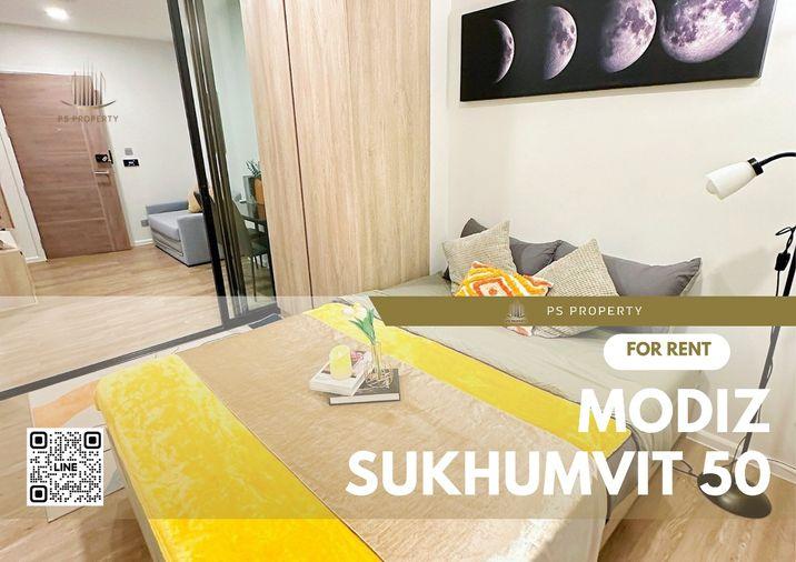 รูป ให้เช่า✨MODIZ Sukhumvit 50✨ ห้องใหม่ เฟอร์นิเจอร์ เครื่องใช้ไฟฟ้าครบ ใกล้ BTS อ่อนนุช พร้อมเข้าอยู่ - รูปที่ 1/12