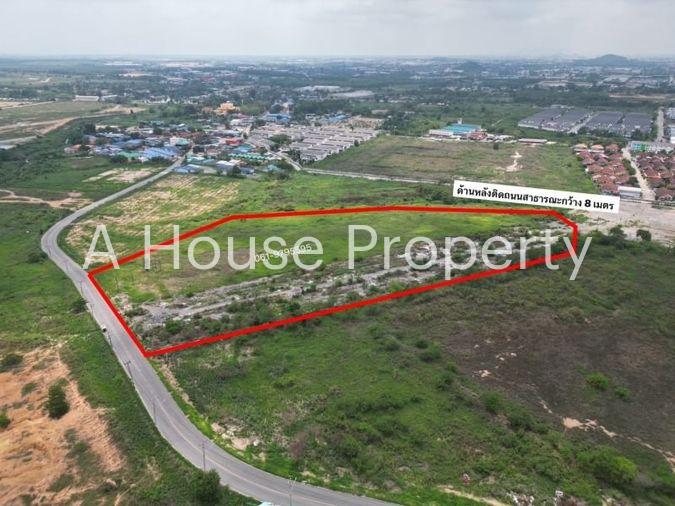 picture Land in Sriracha, Bowin, purple striped area. purple striped space Next to Sarathan Road, Chonburi - 3/8