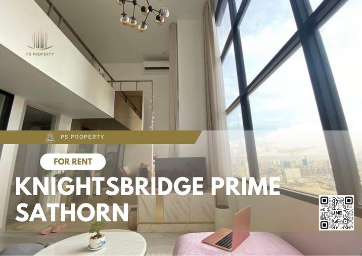 รูป ให้เช่า🔥Knightsbridge Prime Sathorn🔥 ห้อง Duplex ตกแต่งสวยครบพร้อมเฟอร์นิเจอร์และ เครื่องใช้ไฟฟ้า - รูปที่ 1/10