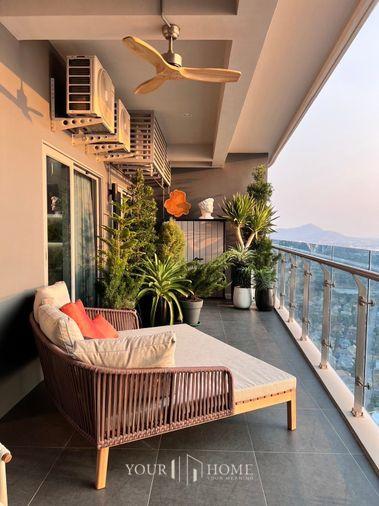 picture The symphony - 2 Bedroom - Combine room - 120 sq m., 38th floor - decorated and ready to move in - 17/20