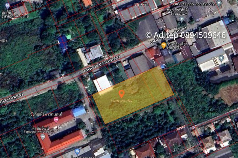 รูป ขายที่ดิน บางใหญ่ 1 ไร่ 331 ตรว. ใกล้ถนนกาญจนาภิเษก เข้าซอยวัดปรางค์หลวง 800 ม. ที่ดินเปล่าถมแล้ว ติดถนนคอนกรีต - รูปที่ 3/25