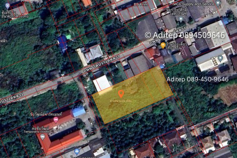 รูป ขายที่ดิน บางใหญ่ 1 ไร่ 331 ตรว. ใกล้ถนนกาญจนาภิเษก เข้าซอยวัดปรางค์หลวง 800 ม. ที่ดินเปล่าถมแล้ว ติดถนนคอนกรีต - รูปที่ 3/25