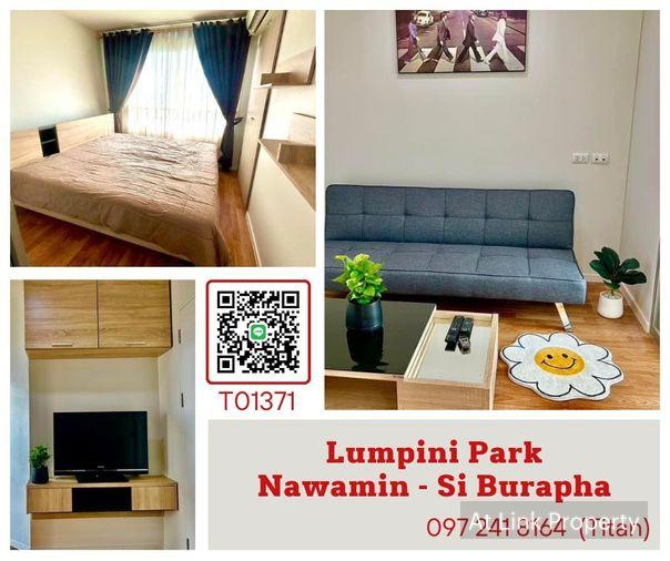 รูป 🔥🔥LPN พาร์ค นวมินทร์-ศรีบูรพา ห้องกว้าง แต่งสวย เฟอร์ครบ ราคาพิเศษสุดๆ (T01371) - รูปที่ 1/6