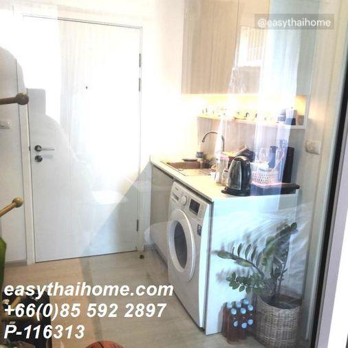 รูป P-116313 วิวเมืองสุดปัง! 1 นอน @ Chapter One Eco ห้วยขวาง ใกล้ MRT! | Line Id: @easythaihome | 085-592-2897 - รูปที่ 3/12
