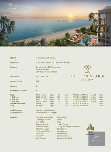 รูป โครงการติดทะเล ใกล้ห้างหรู โอเชี่ยนมาริน่า ยอร์ช พัทยา The Panora Estuaria พัทยา - รูปที่ 27/44