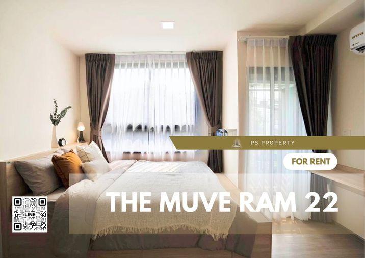 รูป ให้เช่า 🏙️THE MUVE RAM 22 (เดอะ มูฟ ราม22)🏙️ห้องสวย เฟอร์นิเจอร์และเครื่องใช้ไฟฟ้าครบ พร้อมเข้าอยู่  🚆ใกล้ MRT รามคำแหง - รูปที่ 1/9