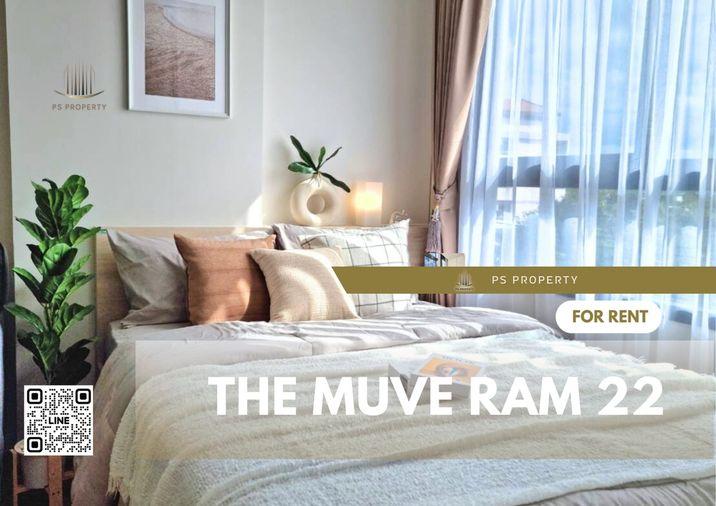 รูป ให้เช่า 🔺THE MUVE RAM 22🔺ห้องสวย เฟอร์นิเจอร์และเครื่องใช้ไฟฟ้าครบ พร้อมเข้าอยู่ 🚆ใกล้ MRT รามคำแหง - รูปที่ 1/11