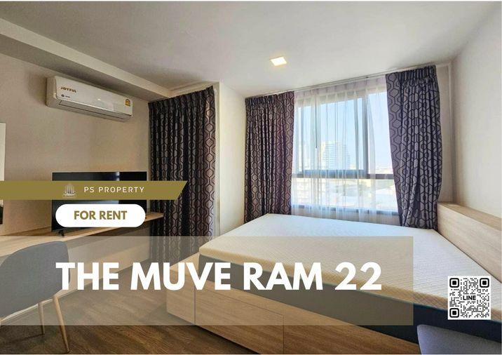 รูป ให้เช่า 🌟THE MUVE RAM 22🌟ห้องสวย ตกแต่งพร้อมเข้าอยู่ เฟอร์นิเจอร์และเครื่องใช้ไฟฟ้าครบ 📍ทำเลดี เดินทางสะดวก - รูปที่ 1/13
