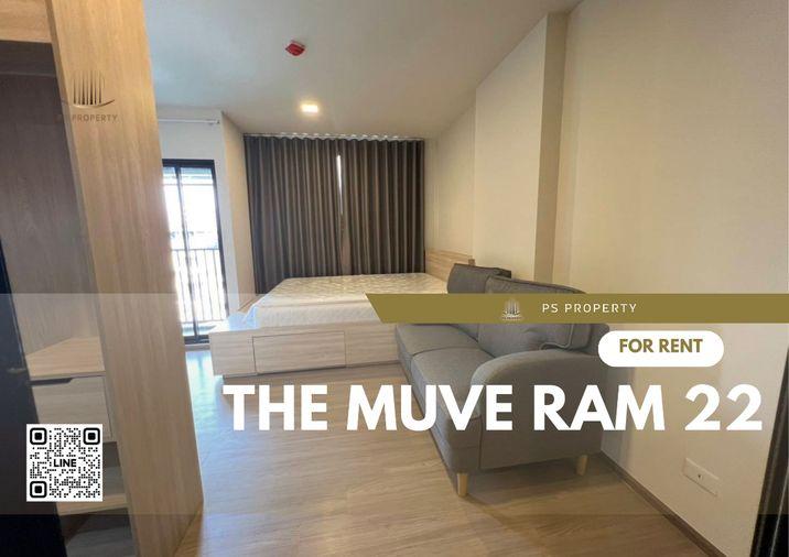 picture For rent 📌 THE MUVE Ram 22 📌 furniture, complete electrical appliances, near MRT Ramkhamhaeng - 1/9