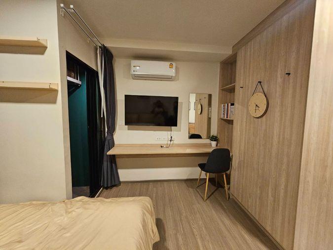 picture For rent ✨ THE MUVE Ram 22 ✨ furniture, complete electrical appliances, near MRT Ramkhamhaeng. - 3/9