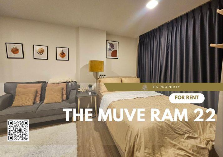 picture For rent ✨ THE MUVE Ram 22 ✨ furniture, complete electrical appliances, near MRT Ramkhamhaeng. - 1/9