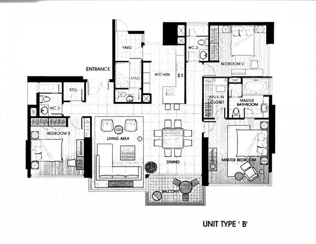 รูป ขาย FULLERTON SUKHUMVIT ชั้น 24 3 ห้องนอน 4 ห้องน้ำ 152 ตรม. ใจกลางทองหล่อ เอกมัย - รูปที่ 12/12