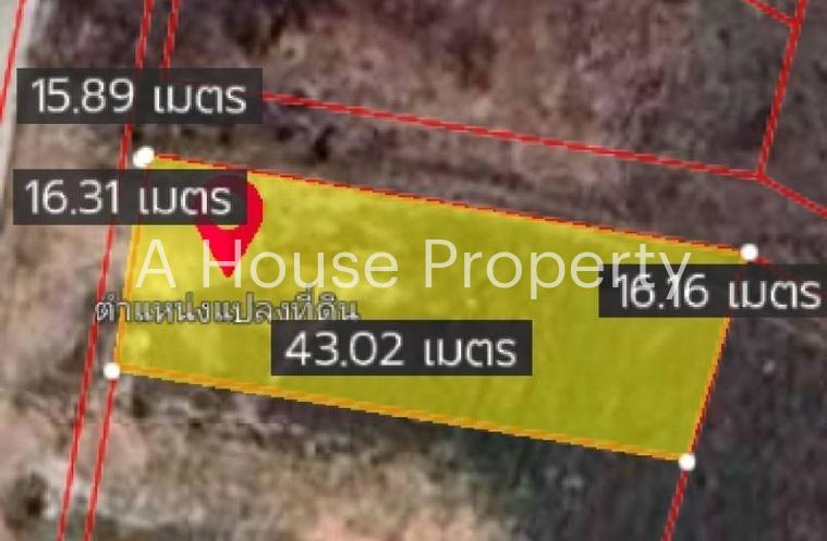 picture Nine kilometers of land for sale, Sriracha, beautiful plot, mountain view, next to public road. - 5/7