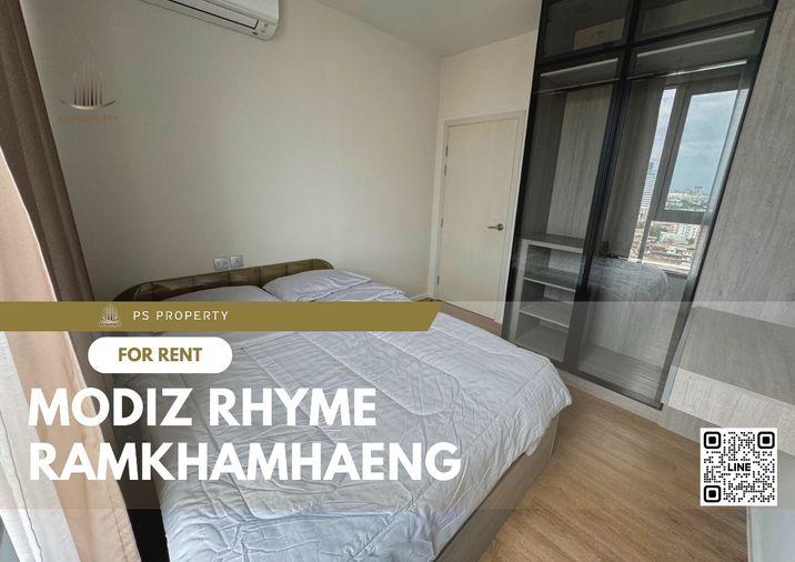 รูป ให้เช่า ✨ Modiz Rhyme Ramkhamhaeng ✨ เฟอร์นิเจอร์ และ เครื่องใช้ไฟฟ้าครบ ใกล้ MRT รามคำแหง - รูปที่ 1/19