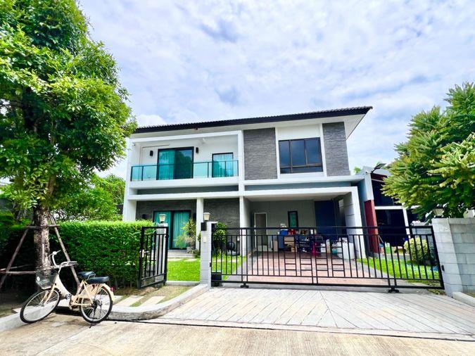 รูป ขายด่วน‼️บ้านเดี่ยว The City ราชพฤกษ์ - ปิ่นเกล้า ขนาด 67.5 วา พื้นที่ใช้สอยประมาณ 300 ตรม. 4 นอน | 3 น้ำ ต่อเติมตกแต่งบิวอินทั้งหลัง - รูปที่ 1/28