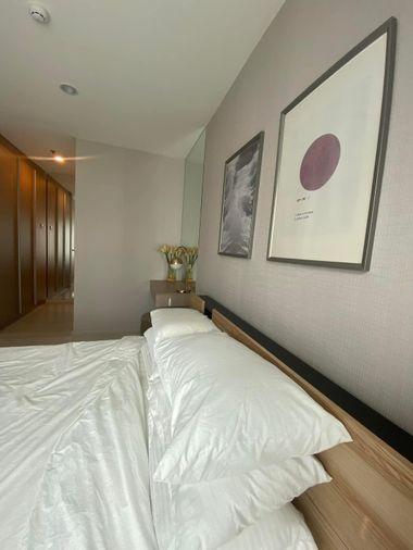 picture For rent 📌 Life Asoke 📌 complete furniture and electrical appliances, near MRT Phetchaburi - 15/17