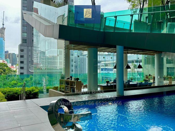 รูป ให้เช่า เดินไปบีทีเอสราชเทวีแค่ 5 นาที! เดินไปสยาม 10 นาที! คอนโด วิช ซิกเนเจอร์ มิดทาวน์ สยาม ลิฟต์ส่วนตัว ห้องมุม ชั้น 32 - รูปที่ 54/55