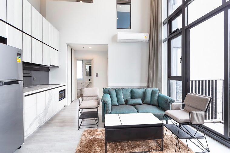 picture For rent 📍 THE LINE Sukhumvit 101 📍 2 bedrooms, 2 bathrooms, complete furniture and electrical appliances. - 3/18