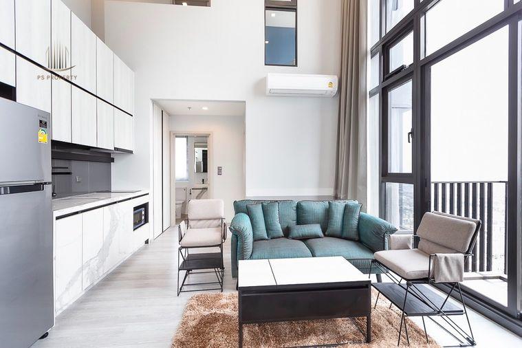 picture For rent 📍 THE LINE Sukhumvit 101 📍 2 bedrooms, 2 bathrooms, complete furniture and electrical appliances. - 3/18