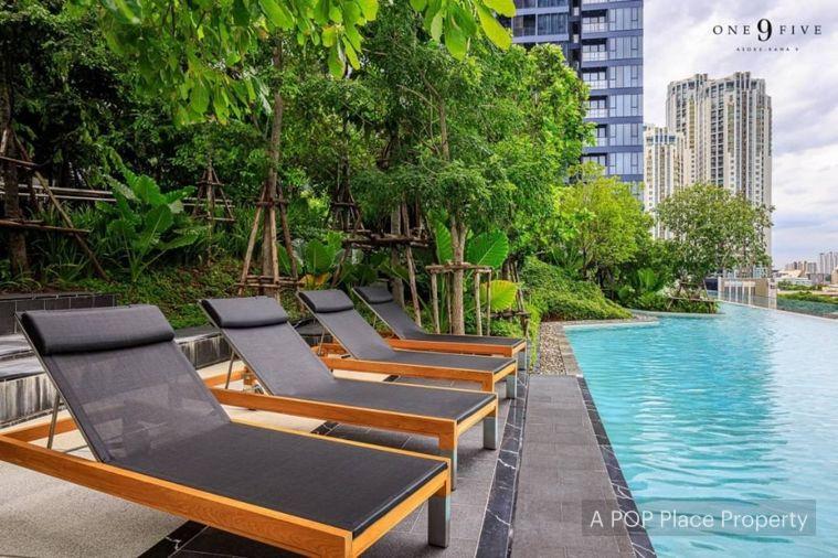 รูป One9Five Asoke Rama9 ให้เช่าแต่งเต็ม ประตูกั้น 1 ห้องนอน 1 ห้องน้ำ ขนาด 36.5 ตร ราคา 31,000 บาท Line : @apopplace - รูปที่ 15/17
