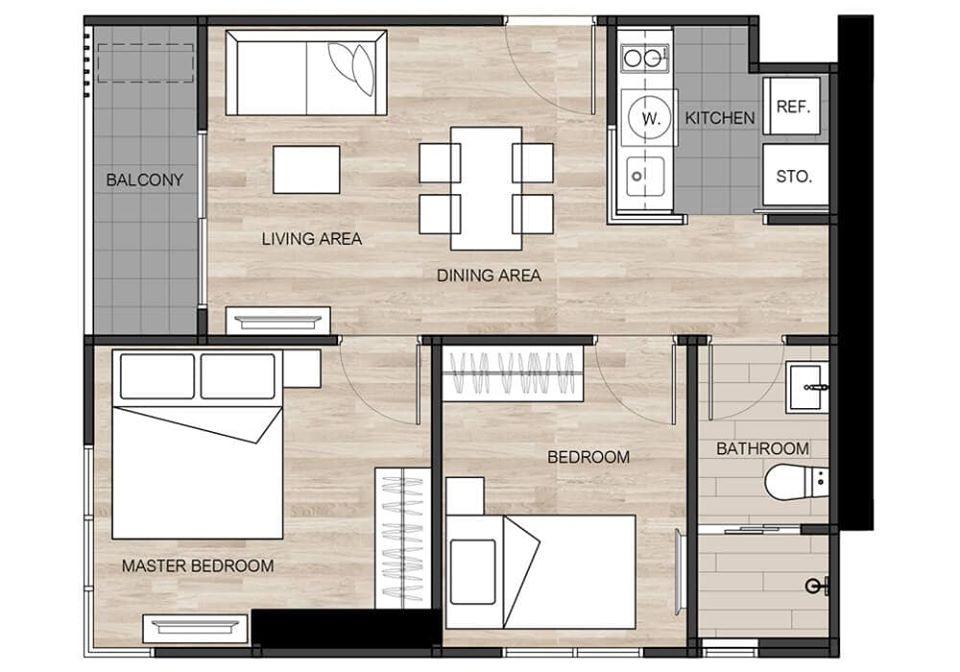 รูป ⚡⚡พร้อมเข้าอยู่ 2 Bedrooms⚡The Base Garden Rama 9⚡LineID : @AgentCondo (มี@ ข้างหน้า) ⚡ - รูปที่ 7/10