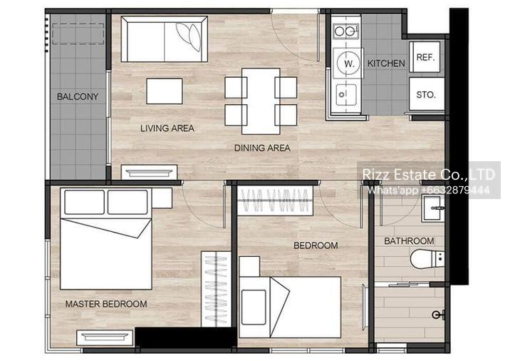 picture ⚡⚡Availble 2 Bedrooms⚡The Base Garden Rama 9⚡LineID : @AgentCondo (With@ Infront) ⚡ - 7/10