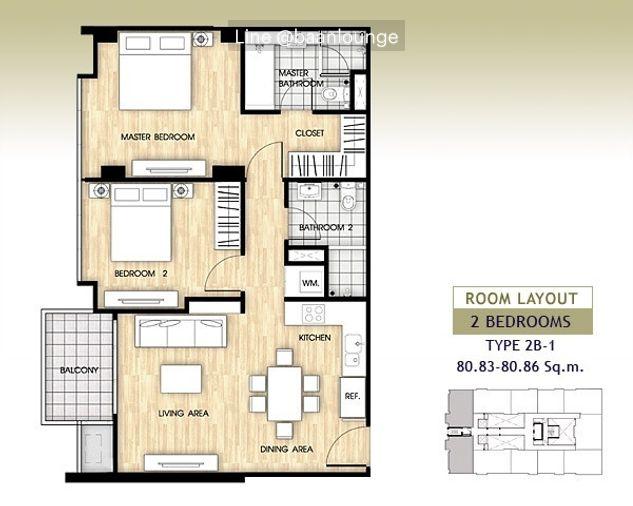 picture Siri on 8, Size 80 sq.m.,2 BEDROOM 2 BATHROOM - 12/12