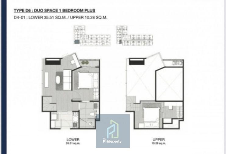 รูป ขาย KnightsBridge Space รัชโยธิน 2 ห้องนอน 45 ตรม. ชั้น 19 ห้องมุม ติด BTS พหลโยธิน 24 - รูปที่ 12/12