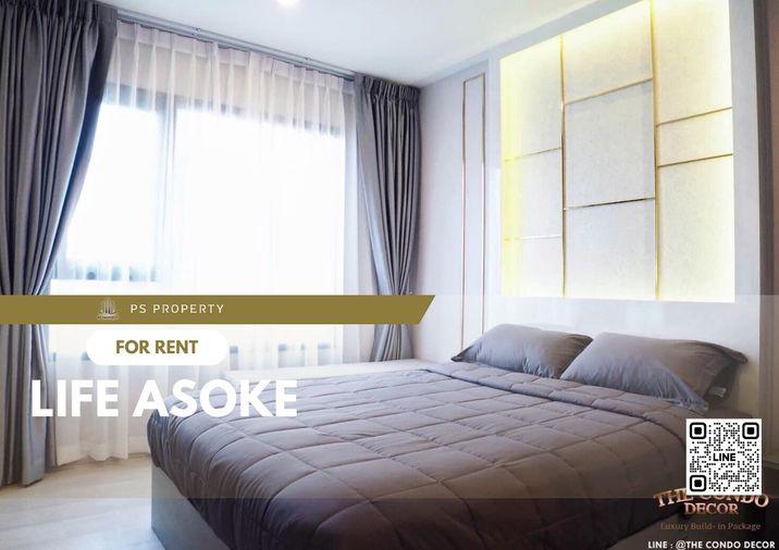 picture For rent 🔥 Life Asoke 🔥 complete furniture and electrical appliances, near MRT Phetchaburi - 1/13