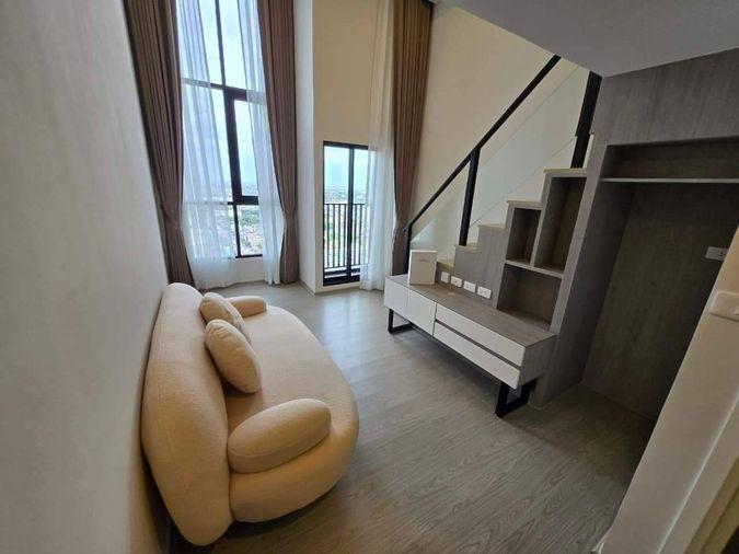 picture For rent 📍 Origin Plug & Play Ramkhamhaeng Triple Station 📍 DUPLEX room, complete with furniture and electrical appliances. - 4/10