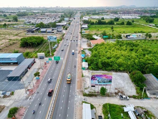รูป ขายที่ดินแปลงสวย ติดถนนข้าวหลาม ทำเลดี ใกล้แหล่งท่องเที่ยวบางแสน  - รูปที่ 3/5