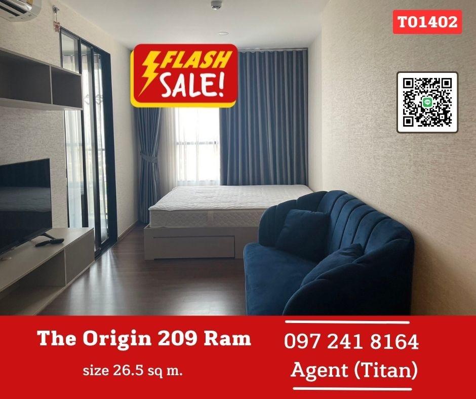 รูป 🔥🔥ด่วนจ้าาาThe origin ram 209 interchange ห้องสวยๆพร้อมwalk in closet วิวดีไม่ร้อน🔥🔥 - รูปที่ 1/26