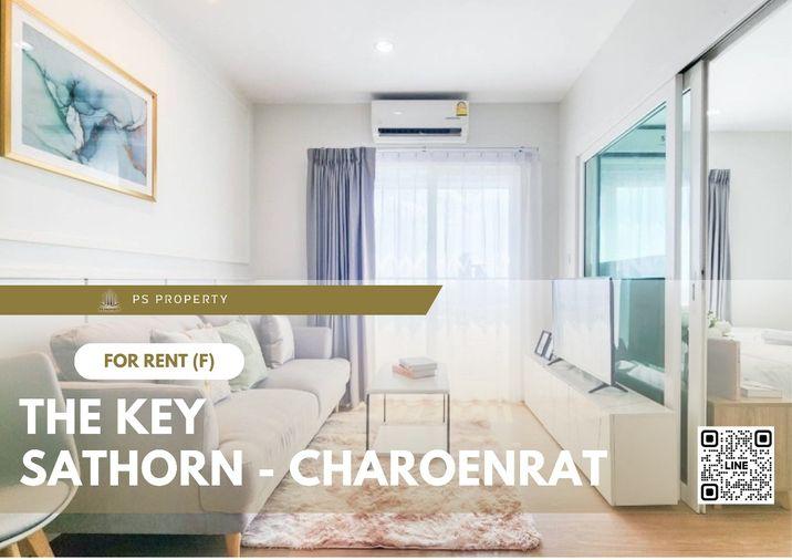รูป ให้เช่า ✨ The Key Sathorn - Charoenrat ✨ เฟอร์นิเจอร์ และ เครื่องใช้ไฟฟ้าครบ ใกล้ห้าง Terminal พระราม 3 - รูปที่ 1/11