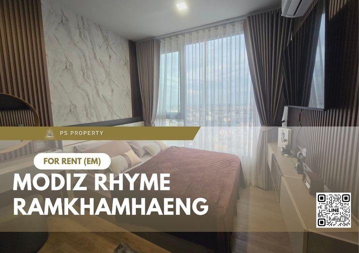รูป ให้เช่า 🔺 Modiz Rhyme Ramkhamhaeng 🔺 เฟอร์นิเจอร์ และ เครื่องใช้ไฟฟ้าครบ ใกล้ MRT รามคำแหง - รูปที่ 1/21