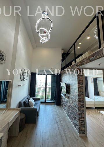 รูป 🛋️💗 (พร้อมเปิดห้องให้ดูทันที!) The Rich พระราม9-ศรีนครินทร์ 💗🛋️ Duplex 2 ห้องนอน เฟอร์นิเจอร์สวยมาก🔥🔥 ID LINE: @471ovhib 📲 - รูปที่ 1/31