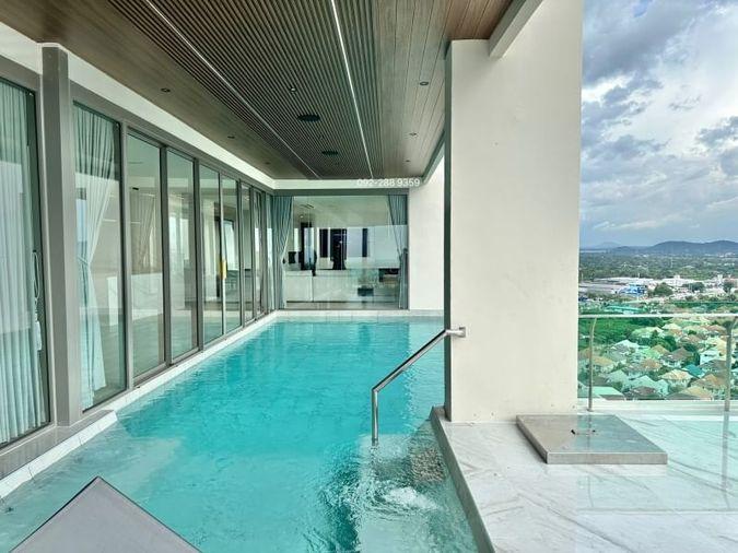 picture For sale Bang Phra penthouse, beautiful room, sea view, move in Ready, Casaluna Paradiso project - 8/20