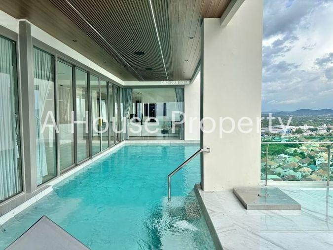 picture For sale Bang Phra penthouse, beautiful room, sea view, move in Ready, Casaluna Paradiso project - 8/20