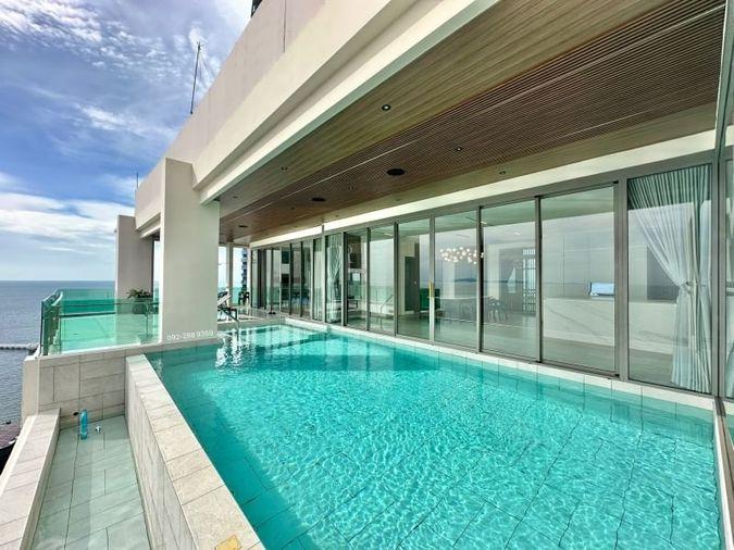 picture For sale Bang Phra penthouse, beautiful room, sea view, move in Ready, Casaluna Paradiso project - 7/20