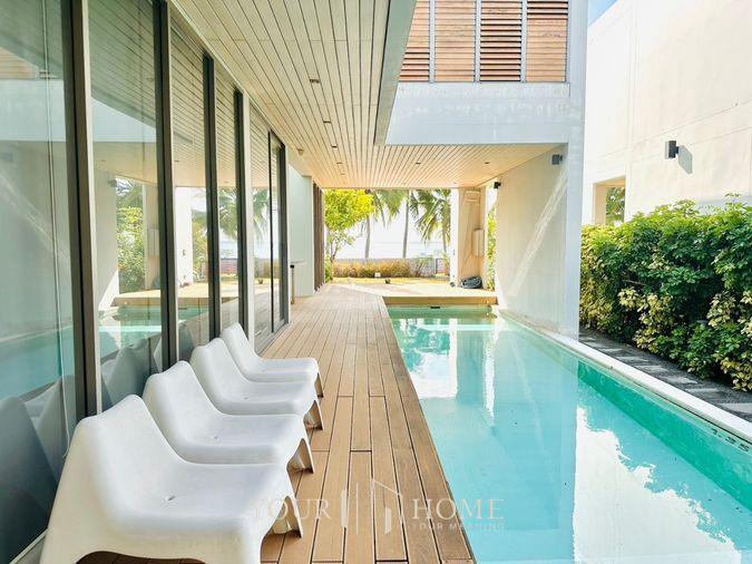 รูป For Sale : บ้านเดี่ยวติดทะเลชลบุรี : หมู่บ้านคาซาลูน่า - สัมผัสทะเลเพียงก้าวเดียว (บางแสน บางพระ) - รูปที่ 9/30