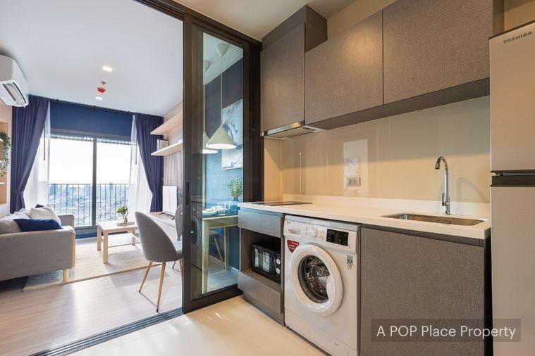 รูป Life Asoke Hype ไลฟ์ อโศก ไฮป์ , 1 bed 1 bath แต่งสวย ราคาเพียง 23,000 บาท กั้นห้องเป็นสัดส่วน Line : @apopplace - รูปที่ 8/12