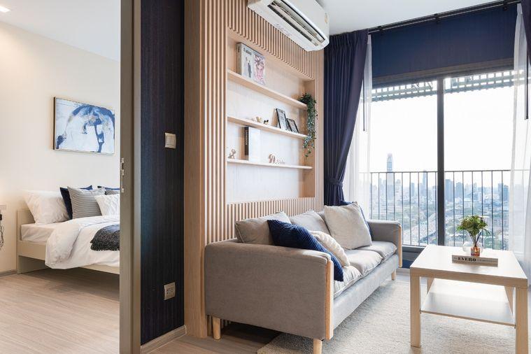 รูป Life Asoke Hype ไลฟ์ อโศก ไฮป์ , 1 bed 1 bath แต่งสวย ราคาเพียง 23,000 บาท กั้นห้องเป็นสัดส่วน    Line : @apopplace - รูปที่ 6/12