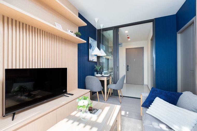 รูป Life Asoke Hype ไลฟ์ อโศก ไฮป์ , 1 bed 1 bath แต่งสวย ราคาเพียง 23,000 บาท กั้นห้องเป็นสัดส่วน    Line : @apopplace - รูปที่ 4/12