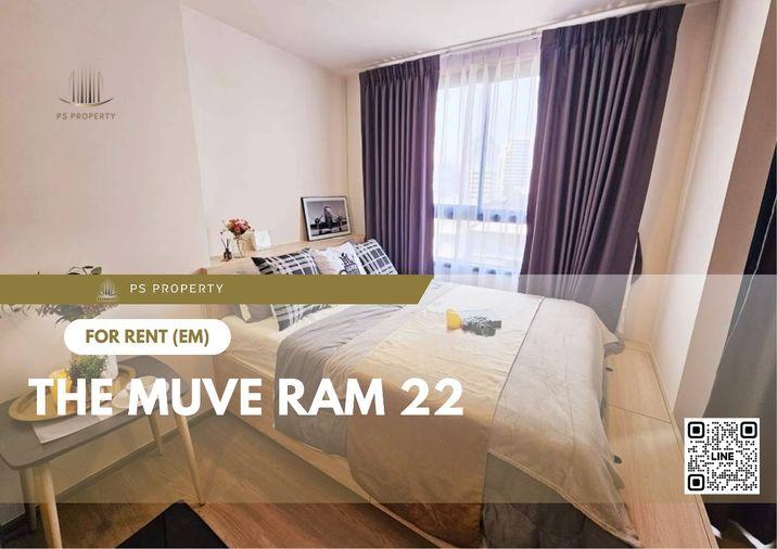 รูป ให้เช่า 🔺 THE MUVE Ram 22 🔺 เฟอร์นิเจอร์ และ เครื่องใช้ไฟฟ้าครบ รถไฟฟ้าสายสีเหลืองและแอร์พอร์ตลิงก์ - รูปที่ 1/15
