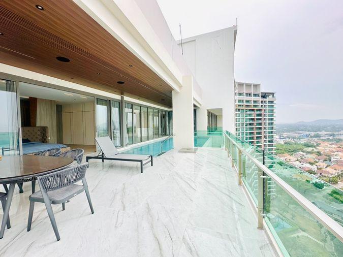 picture For Sale : Penthouse (Casalunar Paradiso) area 433 sq m - 2 Bed 2 Bath with private swimming pool (Saensuk Subdistrict) - 18/37