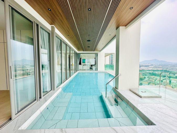picture For Sale : Penthouse (Casalunar Paradiso) area 433 sq m - 2 Bed 2 Bath with private swimming pool (Saensuk Subdistrict) - 2/37