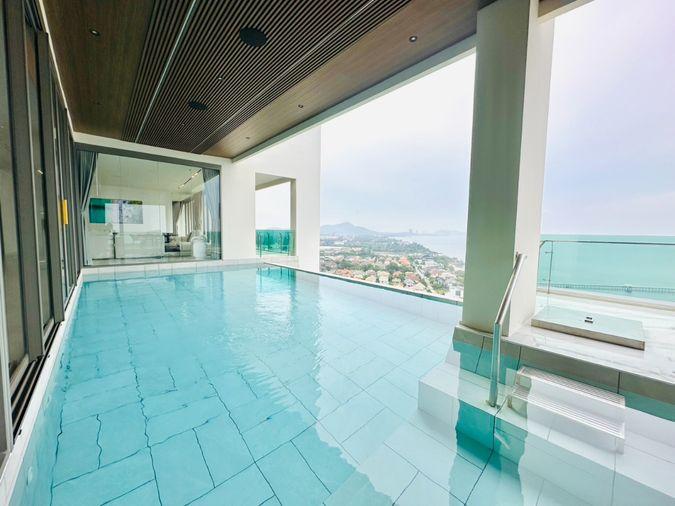 picture For Sale : Penthouse (Casalunar Paradiso) area 433 sq m - 2 Bed 2 Bath with private swimming pool (Saensuk Subdistrict) - 15/37